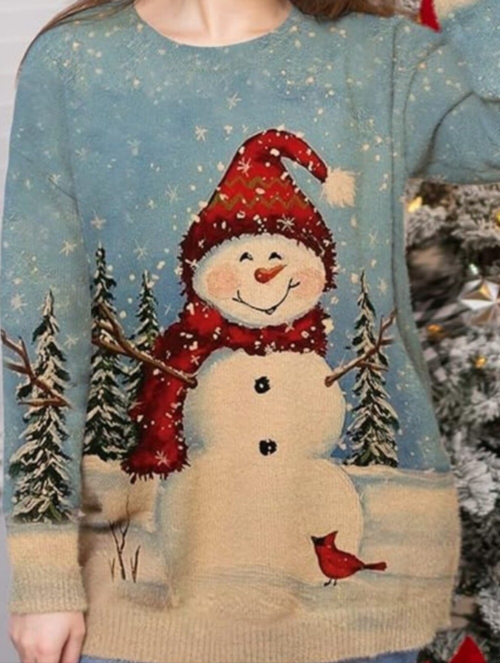 Snowman Holiday Sweater Ugly Christmas Sweater